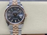 VS Factory Rolex Datejust 36mm Two-Tone Rose Gold Sunburst Slate Dial Jubilee Bracelet (126231) 1:1 Super Clone – DD3235 Movement
