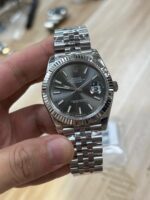 VS Factory Rolex Datejust 41mm Sunburst Slate Dial Fluted Bezel Jubilee Bracelet (126334) 1:1 Super Clone – DD3235 Movement - Image 2