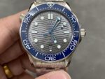 VS Factory Omega Seamaster Diver 300M 42mm Grey Wave Dial Blue Ceramic Bezel Stainless Steel Bracelet (210.30.42.20.06.001) 1:1 Super Clone – DD8800 Movement - Image 2