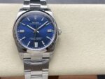 VS Factory Rolex Oyster Perpetual 36mm Bright Blue Sunburst Dial Smooth Bezel Oyster Bracelet (126000) 1:1 Super Clone – DD3230 Movement