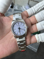 VS Factory Rolex Oyster Perpetual 36mm Lavender / Lilac Dial Smooth Bezel Oyster Bracelet (126000 Custom) 1:1 Super Clone – DD3230 Movement - Image 3