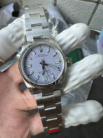 VS Factory Rolex Oyster Perpetual 36mm Lavender / Lilac Dial Smooth Bezel Oyster Bracelet (126000 Custom) 1:1 Super Clone – DD3230 Movement - Image 5