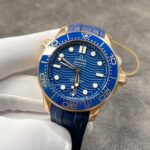 VS Factory Omega Seamaster Diver 300M 42mm 18K Sedna Gold Blue Wave Dial Blue Ceramic Bezel (210.62.42.20.03.001) 1:1 Super Clone – DD8800 Movement - Image 6