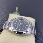 VS Factory Rolex Datejust 41mm Deep Black Dial Fluted Bezel Oyster Bracelet (126334) 1:1 Super Clone – DD3235 Movement - Image 3