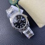 VS Factory Rolex Datejust 41mm Deep Black Dial Fluted Bezel Oyster Bracelet (126334) 1:1 Super Clone – DD3235 Movement - Image 7