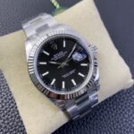 VS Factory Rolex Datejust 41mm Deep Black Dial Fluted Bezel Oyster Bracelet (126334) 1:1 Super Clone – DD3235 Movement - Image 5