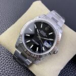 VS Factory Rolex Datejust 41mm Deep Black Dial Fluted Bezel Oyster Bracelet (126334) 1:1 Super Clone – DD3235 Movement - Image 6