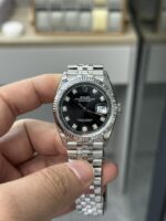 VS Factory Rolex Datejust 36mm Black Diamond Dial Jubilee Bracelet (126234) 1:1 Super Clone – DD3235 Movement