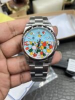 VS Factory Rolex Oyster Perpetual 36mm “Celebration Bubble” Motif Dial Smooth Bezel Oyster Bracelet (126000) 1:1 Super Clone – DD3230 Movement