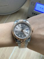 VS Factory Rolex Datejust 41mm Two-Tone Rose Gold Sunburst Slate Dial Jubilee Bracelet (126331) 1:1 Super Clone – DD3235 Movement - Image 10
