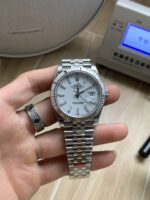 VS Factory Rolex Datejust 41mm Pure White Dial Fluted Bezel Jubilee Bracelet (126334) 1:1 Super Clone – DD3235 Movement - Image 2