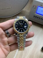 VS Factory Rolex Datejust 41mm Two-Tone Yellow Gold Black Dial Jubilee Bracelet (126333) 1:1 Super Clone – DD3235 Movement