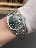 VS Factory Rolex Datejust 36mm Sunburst Green Dial Jubilee Bracelet (126234) 1:1 Super Clone – DD3235 Movement - Image 5