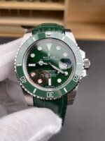 VS Factory Rolex Submariner Date “Hulk” Custom Green Leather Strap 40mm (116610LV) 1:1 Super Clone – DD3135 Movement
