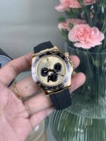 VS Factory Rolex Cosmograph Daytona Yellow Gold “Shawn Yue” Champagne Dial (126518LN) 1:1 Super Clone – DD4131 Movement - Image 5