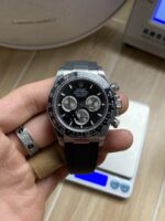 VS Factory Rolex Cosmograph Daytona Black Dial Ceramic Bezel Rubber Strap (126519LN)1:1 Super Clone – DD4131 Movement