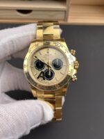 VS Factory Rolex Cosmograph Daytona Full Yellow Gold “Shawn Yue” Dial (126508) 1:1 Super Clone – DD4131 Movement