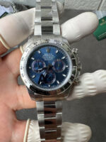 VS Factory Rolex Cosmograph Daytona White Gold Blue Dial (116509) 1:1 Super Clone – DD4130 Movement