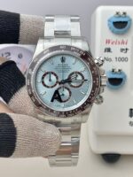 VS Factory Rolex Cosmograph Daytona “Ice Blue” Platinum (126506) 1:1 Super Clone – DD4131 Movement