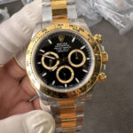 VS Factory Rolex Cosmograph Daytona Two-Tone Yellow Gold Black Dial (126503) 1:1 Super Clone – DD4131 Movement