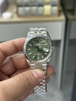 VS Factory Rolex Datejust 36mm Olive Green Palm Motif Dial Jubilee Bracelet (126234) 1:1 Super Clone – DD3235 Movement - Image 2