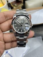 VS Factory Rolex Datejust 41mm Sunburst Slate Dial Smooth Bezel Oyster Bracelet (126300) 1:1 Super Clone – DD3235 Movement - Image 2