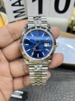VS Factory Rolex Datejust 41mm Blue Sunburst Dial Fluted Bezel Jubilee Bracelet (126334) 1:1 Super Clone – DD3235 Movement