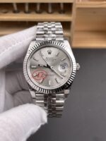 VS Factory (V2) Rolex Datejust 41mm Silver Sunburst Dial Fluted Bezel Jubilee Bracelet (126334) 1:1 Super Clone – DD3235 Movement