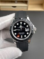 VS Factory Rolex Yacht-Master 42mm White Gold Black Dial Ceramic Bezel Oysterflex Strap (226659) 1:1 Super Clone – DD3235 Movement