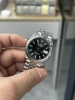 VS Factory Rolex Datejust 36mm Bright Black Dial Fluted Bezel Jubilee Bracelet (126234) 1:1 Super Clone – DD3235 Movement - Image 3