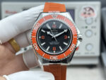 VS Factory Omega Seamaster Planet Ocean 600M 43.5mm Black Dial Orange Ceramic Bezel Orange Rubber Strap (215.32.44.21.01.001) 1:1 Super Clone – DD8900 Movement