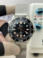 VS Factory Omega Seamaster Diver 300M 42mm 007 Edition “No Time To Die” Titanium Mesh (210.30.42.20.01.001) 1:1 Super Clone – DD8806 Movement