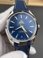 VS Factory Omega Seamaster Aqua Terra 150M 41mm Blue Dial Yellow Accents (220.12.41.21.03.001) 1:1 Super Clone – DD8900 Movement - Image 2