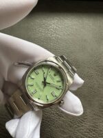 VS Factory Rolex Oyster Perpetual 41mm “Pistachio Green” Dial Smooth Bezel Oyster Bracelet (124300) 1:1 Super Clone – DD3230 Movement - Image 4