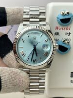 VS Factory Rolex Day-Date 40 Platinum Ice Blue Dial (228236) 1:1 Super Clone – DD3255 Movement - Image 2