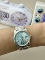 VS Factory Rolex Day-Date 40 Platinum Ice Blue Dial (228236) 1:1 Super Clone – DD3255 Movement - Image 7