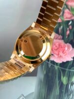 VS Factory Rolex Day-Date 40 Yellow Gold Black Baguette Diamond Dial (228238) V2 1:1 Super Clone – DD3255 Movement - Image 8