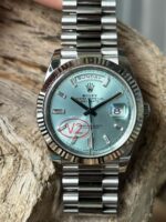 VS Factory Rolex Day-Date 40 Ref. 228236 “Platinum Ice Blue” V2 Upgrade 1:1 Super Clone – DD3255 Movement
