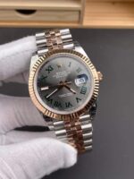 VS Factory Rolex Datejust 41 “Wimbledon” Everose Gold (126331) 1:1 Super Clone – DD3235 Movement - Image 3