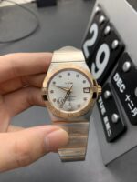 VS Factory Omega Constellation 38mm Two-Tone Rose Gold Diamond Dial (123.20.38.21.52.001) 1:1 Super Clone – DD8500 Movement