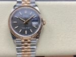 VS Factory Rolex Datejust 36mm Slate Fluted Motif Dial Fluted Bezel Two-Tone Rose Gold Jubilee Bracelet (126231) 1:1 Super Clone – DD3235 Movement