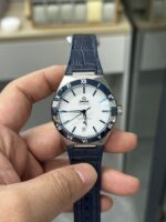 VS Factory Omega Constellation 41mm White Dial Blue Ceramic Bezel Blue Leather Strap (131.33.41.21.04.001) 1:1 Super Clone – DD8900 Movement