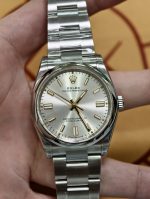 VS Factory Rolex Oyster Perpetual 36 Silver Dial Smooth Bezel Oyster Bracelet (126000) 1:1 Super Clone – DD3230 Movement