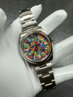 VS Factory Rolex Oyster Perpetual 41mm Multicolor Dial Smooth Bezel Oyster Bracelet(134300) 1:1 Super Clone – DD3230 Movement - Image 5
