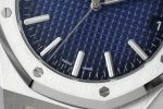 VSF Royal Oak 15510BC smoked blue Grande Tapisserie dial macro