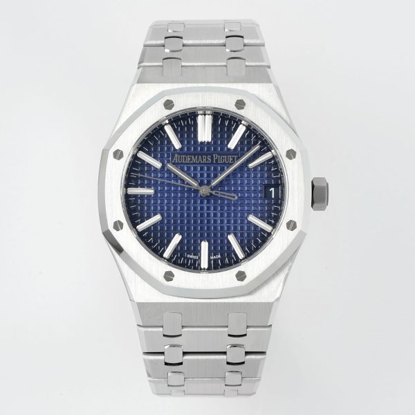 VSF AP Royal Oak 15510BC smoked blue dial front view