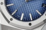 VSF Royal Oak 15510BC gradient blue Grande Tapisserie dial macro
