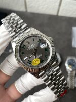 VS Factory 126334 Slate Wimbledon dial with green Roman numerals free-sprung product image 04