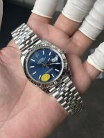 VS Factory 126334 Blue sunburst dial with luminous baton markers free-sprung product image 10