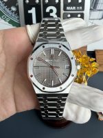 VS Factory 15500ST Steel grey Grande Tapisserie dial with red seconds hand free-sprung product image 10
